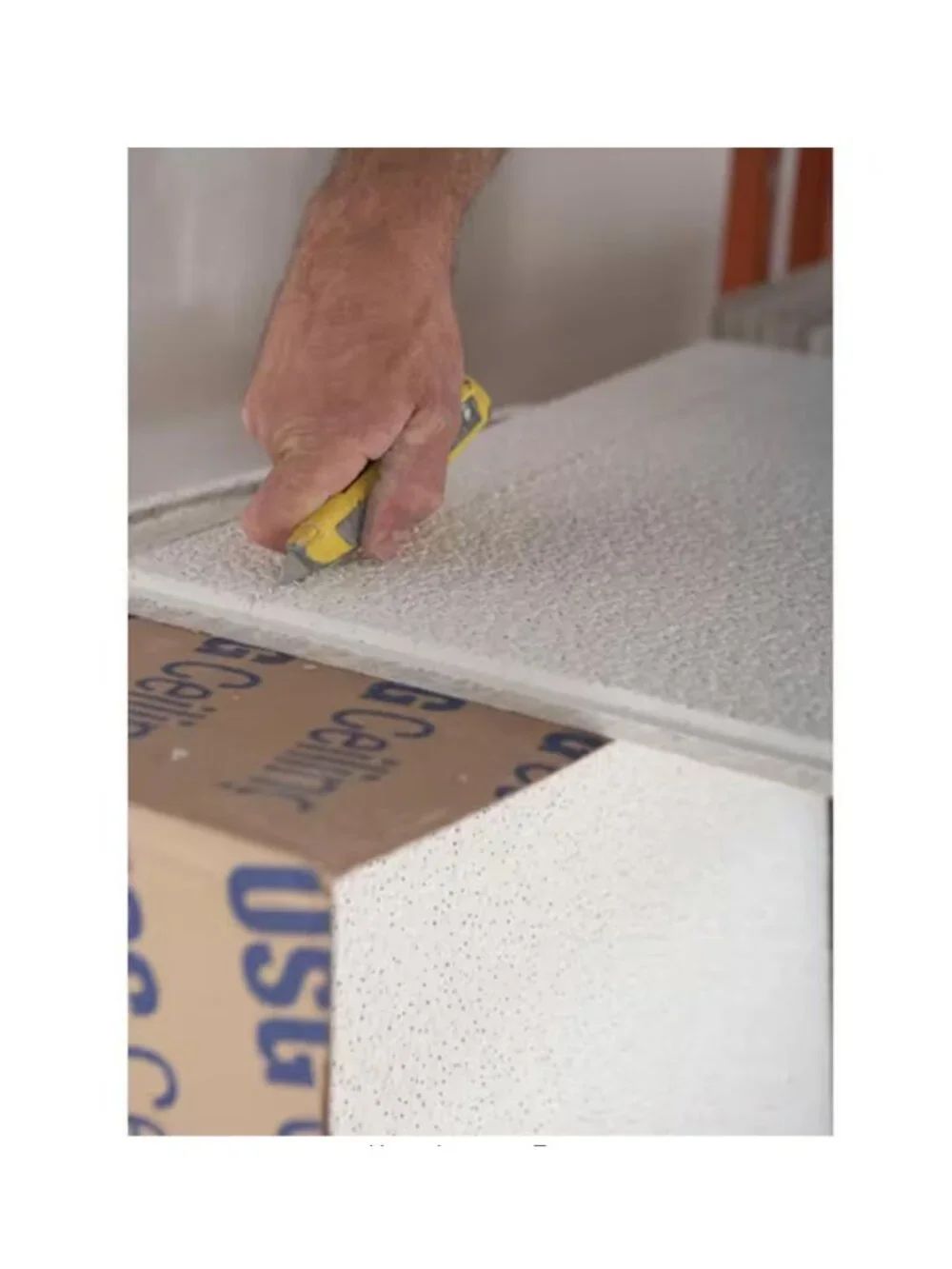 USG Ceilings Luna White 2x2 Lay-In Ceiling Tile Case of 4 (16 sq ft) R76775
